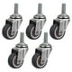 thumbnail image 4 of Ruedas giratorias de 5 uds. De 1 pulgada, ruedas giratorias de alta resistencia, ruedas para muebles, 4 of 6