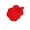 red, variant on Betta Fish Training Wand, Acrylic Stick with Realistic Fish Topper for Flaring Exercise and Enrichment