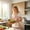 Cotton linen apron, variant on Hovilon Reusable Aluminum Foil Food Covers 100 Pcs, Elastic Stretchable Bowl Lids, Heat Retaining Tin Foil Wraps for Kitchen Meal Prep BBQ Party, Versatile Food Storage Container Covers