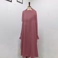 thumbnail image 4 of XUNKUSGA Muslim Girl Dress 6-13Y Classic Full Cover One-Piece Abaya for Kids Loose Batwing Sleeve Islam Dubai Modest Robe Lightweight Comfortable Maxi Dress,Red, 4 of 8