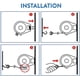 thumbnail image 4 of Long, 12m Retractable Clothesline for Clothes, Very Sturdy and Durable Clothes Drying Rack, Automatic Retractable Mechanism, Easy Installation on Wall, 4 of 4
