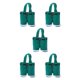 thumbnail image 1 of Bearachild Bolsa de dulces portátil Calcetín vacío Santa Pantalones Cesta Manija Navidad Año Nuevo Regalo Festival Cumpleaños Boda Verde S Type2 NO2 Bearachild  CBP183229, 1 of 4