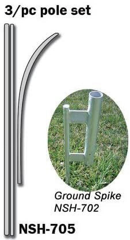 Gas Sale Advertising Feather Banner Swooper Flag Sign with Flag Pole Kit and Ground Stake