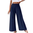thumbnail image 1 of WILLBEST Pantalones Casuales para Mujer: Pantalones Holgados con Cremallera de Color Liso para Uso Diario y Relajación, elegantes y Cómodos con Detalle de Presión Lateral. Extra Grande, 1 of 7