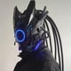 thumbnail image 1 of Fiudx Máscara Led Iluminada, Estilo Punk Artesanal, Visión Nítida, Ajuste Cómodo, Ideal para Festivales de Música, Talla Única Ajustable., 1 of 6