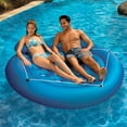 thumbnail image 2 of Poolmaster French Pocket Convertible Swimming Pool Inflatable Island Float, Blue, 2 of 4