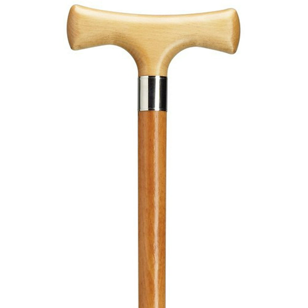 Walking Cane Lady's T Handle Cane Scorched Stain Wood Cane Walmart