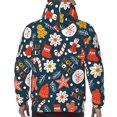 thumbnail image 7 of Balery Holiday Christmas Cookies Pattern Mens Hoodie Kangaroo Pocket Hoodie Pullover Hooded Sweatshirt Ideal for Daily Wear Travel and Home-, 7 of 7