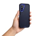 thumbnail image 4 of for Samsung Galaxy A26 5G Rugged Case, Triple-Layers [Military Grade Protection] Anti-Scratch Phone Cover Shockproof Heavy Duty Durable Case for Samsung Galaxy A26 5G, Darkblue, 4 of 10