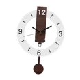 thumbnail image 4 of Reloj de pared acrílico decorativo silencioso sin tictac redondo nórdico colgante reloj hogar Blanco, 4 of 9