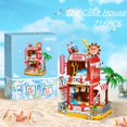 thumbnail image 2 of 718 Pellets Christmas Cabin Car Building Blocks Toy Model, Birthday Gifts For Men Girls, 2 of 5
