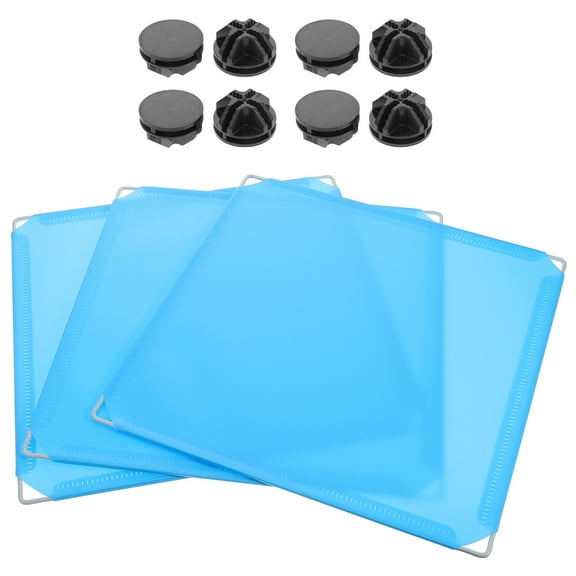 Soimiss 3Pcs Plastic Cat Litter Box Cover with Splash Guard and Secure Clips for Home Use