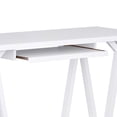 thumbnail image 2 of Simpli Home Sawhorse SOLID WOOD Modern Industrial 60 inch Wide Writing Office Desk in White, 2 of 9