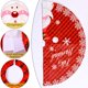 thumbnail image 3 of Falda de árbol de Navidad de 46 pulgadas, delantal para festival, árbol de Navidad, suministros para fiestas, rojo Feliz Sencillez, 3 of 5