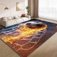 thumbnail image 1 of Boys Room Soccer Area Rugs, Sports Game Carpet, Washable Non Slip Low Pile Soft Rug for Bedroom Living Room Decor Mat 4ftx6ft, 1 of 8
