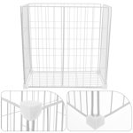 Congélateur Organisateur Bins Poitrine empilable Organisateur pour congélateur Tri Viandes et aliments congelés Paniers de stockage de congélateur Blanc