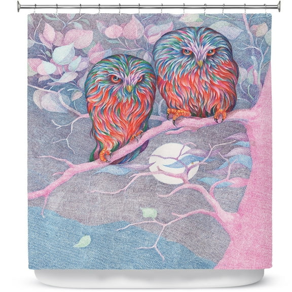 Shower Curtains 70" x 84" from DiaNoche Designs by Gerry Segismundo - Cranky Couple
