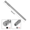 thumbnail image 2 of Uxcell 1/4" Vástago Hexagonal 4" Longitud Bit de Destornillador Torx Magnético de Seguridad Acero S2 Paquete de 5, 2 of 5