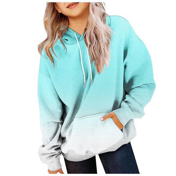 Hessimy Girls Zip Up Hoodies Fleece Jackets Oversized Sweatshirts Fall Fashion Outfits Sweaters Winter Clothes Boys Hoodies Size 14-16 Pullover (Blue,3-4 Years)