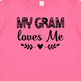 thumbnail image 4 of Inktastic My Gram Loves Me Scandinavian Girls Baby T-Shirt, 4 of 5
