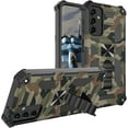 thumbnail image 2 of Samsung Galaxy A54 5G Camo Case with Kickstand,Rugged Outdoor Military Grade Heavy Duty Shockproof Cover with Car Mount Holder Phone Case for Galaxy A54 5G 6.4'' Camouflage -Army Green, 2 of 7