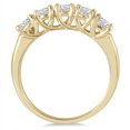 thumbnail image 2 of SZUL Women's 1 Carat TW Five Stone Diamond Wedding Band in 14K Yellow Gold (J-K-L Color, I2-I3 Clarity), 2 of 3
