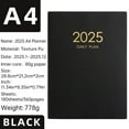 Begine Notebook Clearance,2025 A4 English Calendar Thickened Leather