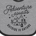 thumbnail image 4 of Inktastic Adventure Awaits Outside in Nature with Tent and Mountains Boys or Girls Baby Bib, 4 of 4