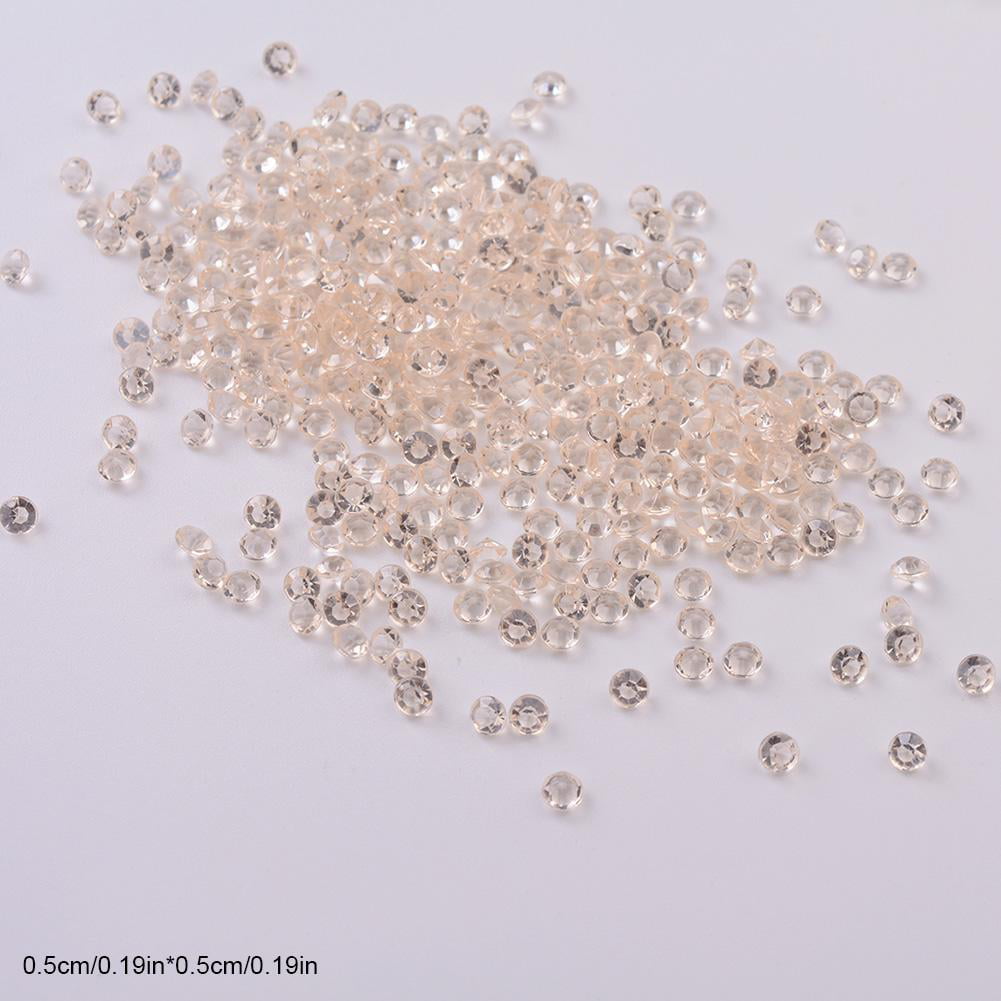2000pc 4.5mm Acrylic Crystal Diamond Confetti Table Scatter Wedding Vase Fillers 