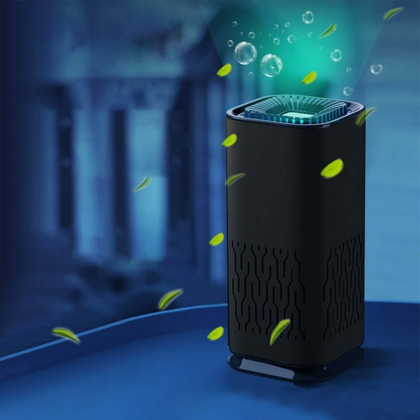 Purificador de aire para el hogar, filtro True Filter para habitaciones, humo de incendios forestales, alérgenos, alergias a mascotas, modo automático, purificador de plástico silencioso.