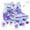 Purple, variant on JZY Butterfly Quad Rollerskates for Girls Ages 3-12, 4 Size Adjustable Light Up Wheels, Indoor Outdoor Beginners Skates, Children's Birthday Gift