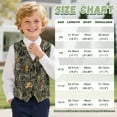 thumbnail image 7 of Garronmavis Camo Hunting Forest Boys Suit Vest Lightweight Waistcoat Vest with Pockets Fashion 3-button Single Breasted Closure & 2 Slit Pockets Stylish Adjustable Back Strap Vests, 7 of 7