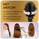 thumbnail image 5 of Cepillo secador de pelo profesional, secador y voluminizador de oro negro, cepillo de aire caliente para mujeres, forma ovalada de 75 mm (oro negro), 5 of 5