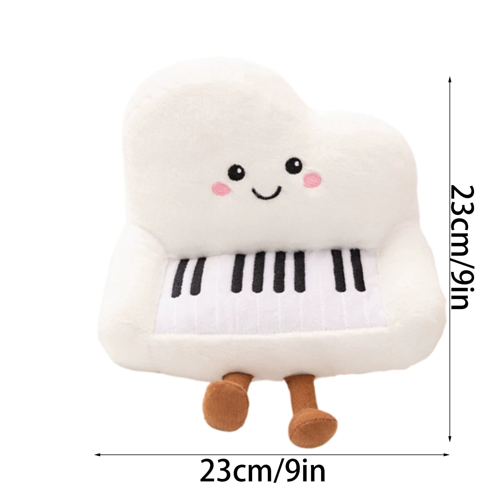 Piano Stuffed Animal, Cute Musical Instrument Plush Toy with Sound Function, Soft & Safe for Kids Boys Girls, Educational Music Toy Birthday Christmas Gift