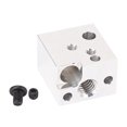 thumbnail image 2 of Hot End Heating Block, Copper Plated Alloy High Temperature Resistant Rugged Hotend Extruder Heater Block  for Model Making, 2 of 7