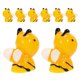 thumbnail image 2 of Cute Bee Statues 8Pcs Ornamental Figures Ideal For Craft Projects Micro Landscape Indoor Decor, 2 of 4