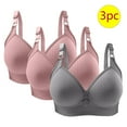 thumbnail image 2 of SHTXOZHI 3 PCs Wireless Sports Bra for Women Breathable Bra No Underwire Adjustable Strap Bras, 2 of 3
