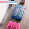 thumbnail image 5 of 2025 Prime Day Deals EKIDAZB Transparent Plastic Pencil Box Large Capacity Pencil Case Pencil Pouch for Ki-ds Gi-rls Bo-ys Adults Scho-ol & Office Supplies Gifts for Ki-ds Stu-dents, 5 of 8