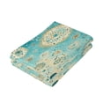 thumbnail image 4 of Qxltty Moroccan Style Pattern Face Towel Set of 2 Polyester Cotton Soft Bath Towels for Bathroom Kitchen Hotel Spa 28.3x14.4in, 4 of 8