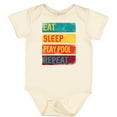 thumbnail image 3 of Inktastic Billiards Eat Sleep Play Pool Repeat Boys or Girls Baby Bodysuit, 3 of 5