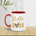 thumbnail image 3 of Hello 2025 Pitbull Celebrates Happy New Year Firework Balloon 11oz Accent Two-tone Mug Terrier Dog Lover Coffee Tea Cup - 02024, 3 of 5