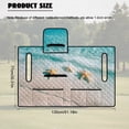 thumbnail image 7 of Xoenoiee Beach Starfish Print Universal Golf Cart Seat Towel Blanket Covers with 4 Pockets, Non-Slip Golf Cart Seat Covers Compatible with EZGO, Club Car and More 2-Seat Golf Carts, 7 of 7