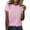 Pink 1, variant on Women's Graphic Tee Flower Printed Short Sleeve Basic Shirts Casual Loose Fit Floral Tops Soft Comfy Clothes (L, Wine 7)