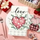 thumbnail image 4 of Lunxisen 6 Pcs Valentine's Day Kitchen Towels Dish Towels, Red Heart Hand Towels for Home Decoration Farmhouse Holiday Wedding Anniversary Birthday(23.6*15.8in), 4 of 9