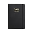 thumbnail image 2 of Cuaderno de diario A5 Salvador 180 hojas 360 páginas rayas horario de HÁBITOS 2023 mensual Bloc de notas Negro, 2 of 10