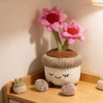 thumbnail image 4 of Adorno de peluche de planta en maceta de dibujos animados adorno • Muñeca de flores para decoración de escritorio curativa • Peluche de regalo decorativo suave para casa u oficina, 4 of 6