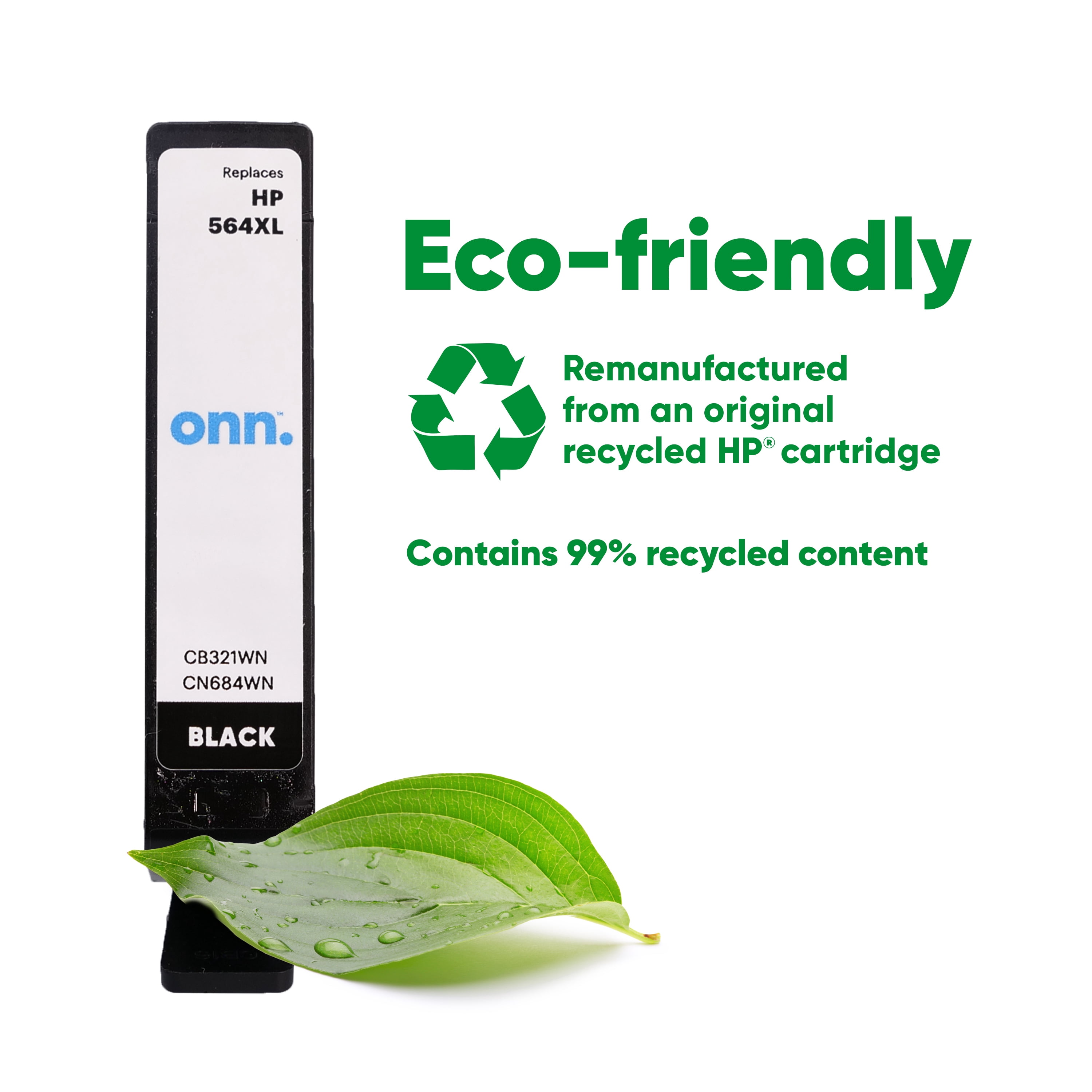 onn HP 564XL Printer Ink Cartridge, Black