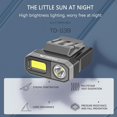 thumbnail image 4 of Luz COB LED Sensor Faro Impermeable Faro Clip-on Cap Antorcha Gris, 4 of 8