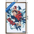 thumbnail image 3 of One Piece: Fishman Island - Luffy Punch Wall Poster, 22.375" x 34" Framed, 3 of 4