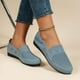thumbnail image 2 of Amzcrzy Zapatos de mujer,Zapatos de mujer,Zapatillas de mujer, Zapatos planos de punta redonda de color liso para mujer, cómodos, transpirables y suaves, informales. Sandalias Mujer Zapatillas De Cas, 2 of 6